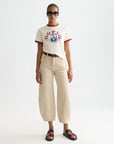 Loop High Rise Barrel Leg Denim Denim Scotch Soda Femme Travertine 25/32