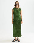 Micro Pleat Skirt Woman Scotch Soda Femme Garden Green XS