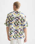 Printed Stitched Relaxed-Fit Short-Sleeved Shirt Men Shirts Scotch Soda Homme