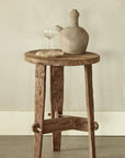 REMBRANDT SIDE TABLE IN RECYCLED TEAK Crusoe consigne high