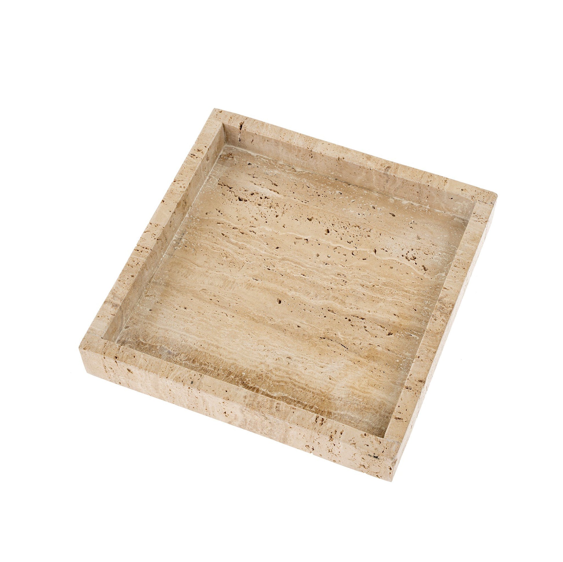 SQUARE TRAVERTINE TRAY Dining-Kitchenware Indaba trading co   