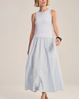 STRIPE RIB & POPLIN MIX MEDIA DRESS 1 Dresses VELVET Black XXL