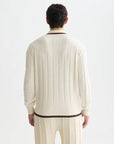 Structured Boucle Cardigan Men Knitwear Scotch Soda Homme Eggnog XS