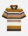 Structured Striped Knitted Polo Men Polos Scotch Soda Homme Cathay Spice Stripe XL