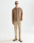 Stuart Structured Linen-Blend Regular Slim-fit Chino Men Trousers Scotch Soda Homme Amphora Micro Check 29-30