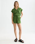 Tencel Shorts Shorts Scotch Soda Femme Garden Green XS