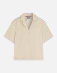 Towelling Short Sleeve Shirt Blouses Scotch Soda Femme