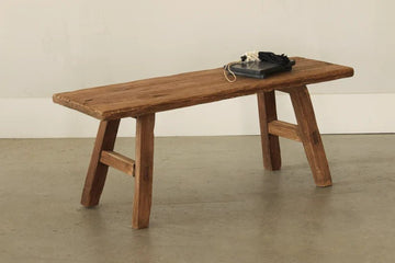 VINTAGE BENCH WITH A-LEGS chair Crusoe consigne Small
