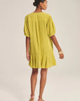 WOVEN LINEN DRESS 2 Dresses VELVET CHALK XL
