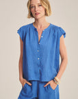 WOVEN LINEN TOP 2 Blouses VELVET CHALK XS