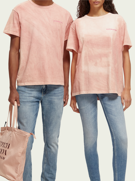 SCOTCH & SODA - T-shirt teint vΓ©gΓ©tal unisexe