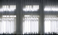 White Curtains Mural