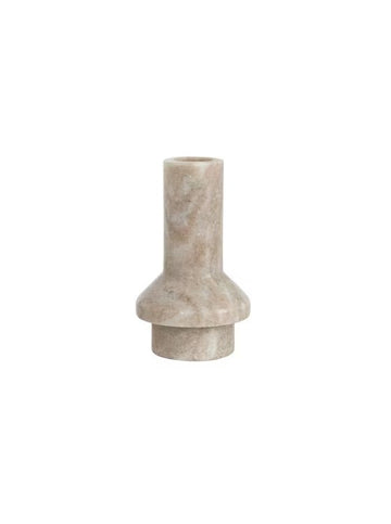 4.5'' SLIM BEIGE MARBLE TAPER HOLDER Candel Holders Bloomingville