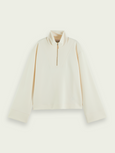 SCOTCH & SODA - Sweat demi-zip manches trompette