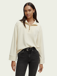 SCOTCH & SODA - Sweat demi-zip manches trompette