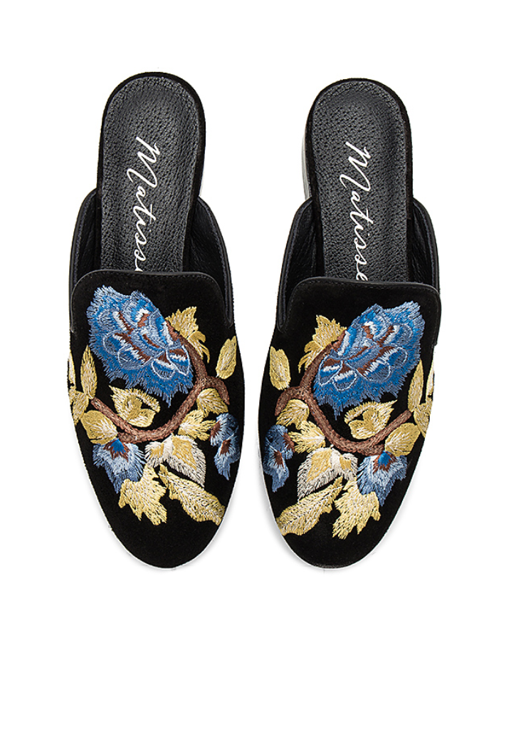 MATISSE STEP IN MULE EMBROIDERED