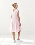 IVY Linen Midi Dress, Short Sleeve Women's Linen