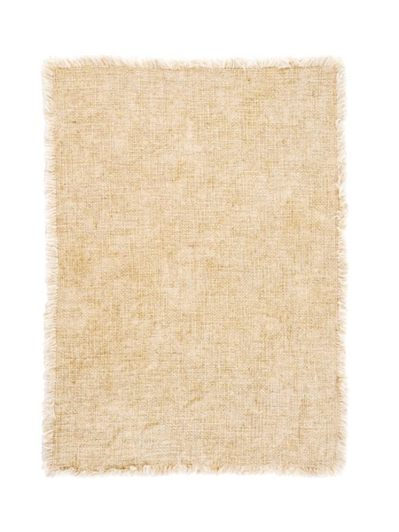 SELENA LINEN PLACEMAT, NATURAL SET OF 6