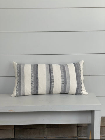 ANKA STRIPE CUSHION living-bedding onesky Anthracite In Stock