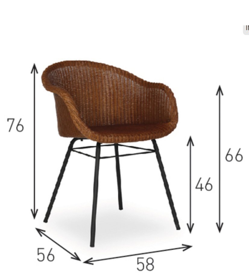 AVRIL RATTAN CHAIR BY VINCENT SHEPPARD  Vincent Sheppard   