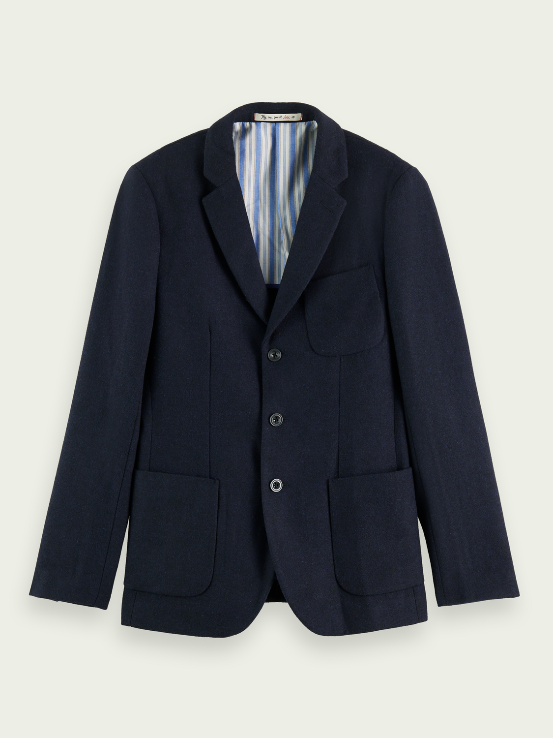 Scotch & Soda Brushed Single Breasted Blazer