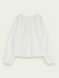 SCOTCH & SODA - Blouse nervurée en coton bio brodée