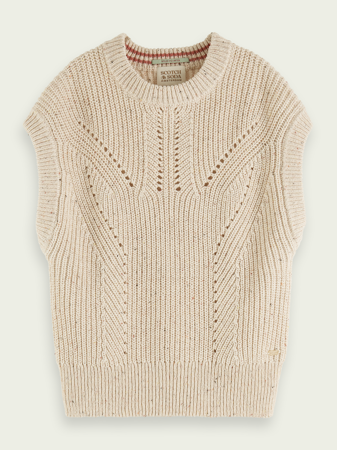 SCOTCH & SODA - Gilet en maille pointelle