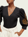 SCOTCH & SODA - Chemise manches volumineuses col V