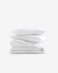 Duvet cover+ 2 PILLOWS Queen in Soft Linen Snow living-bedding onesky
