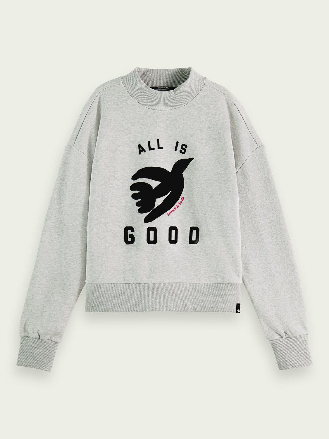 SCOTCH & SODA - Sweat court col cheminée coupe ample