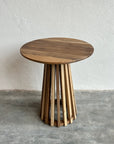 HARD WALNUT WOODEN SIDE TABLE living-furniture Pepin Boho collab