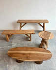 HARD WALNUT WOODEN SIDE TABLE living-furniture Pepin Boho collab