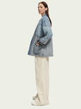 SCOTCH & SODA - Veste façon kimono en chambray matelassé