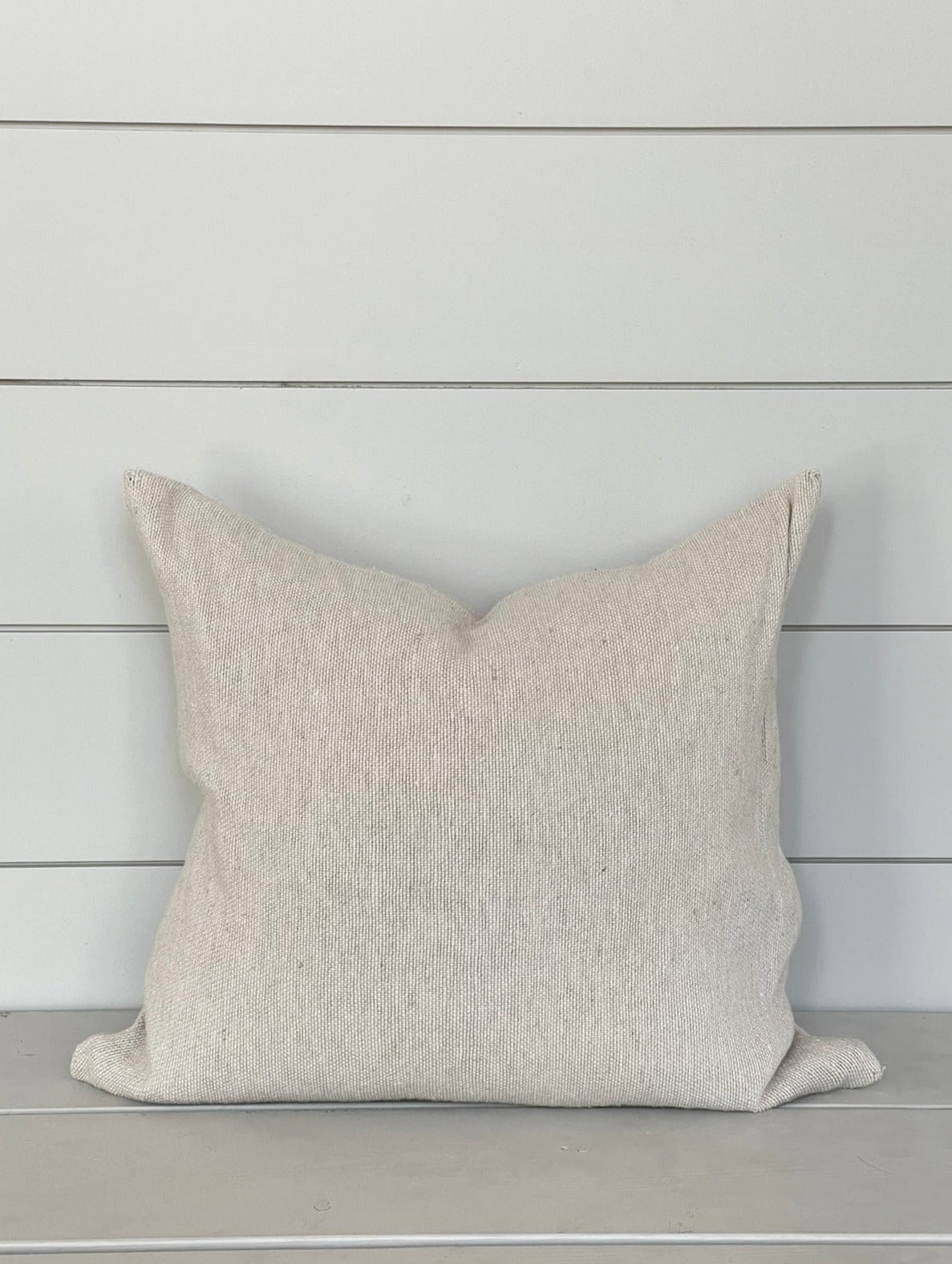 LAUREL CUSHION LIGHT WASHED BEIGE living-homeaccents theboholab   