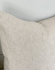 LAUREL CUSHION LIGHT WASHED BEIGE living-homeaccents theboholab Rectangle 18” x 22”
