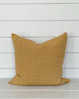 LAUREL CUSHION LIGHT WASHED MARIGOLD living-homeaccents theboholab Square 20” x 20“