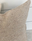 LAUREL CUSHION LIGHT WASHED TAUPE living-homeaccents theboholab Rectangle 18” x 22”
