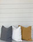 LAUREL CUSHION LIGHT WASHED WHITE living-homeaccents theboholab