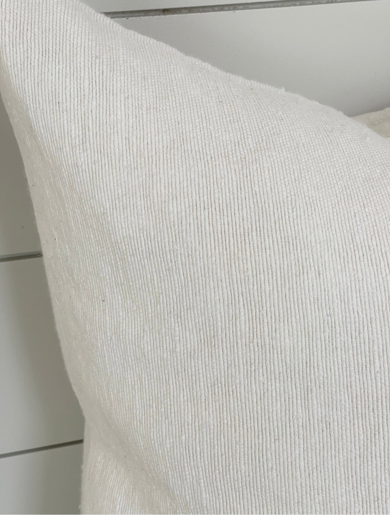 LAUREL CUSHION LIGHT WASHED WHITE living-homeaccents theboholab Rectangle 18” x 22”  