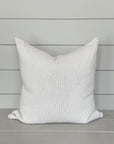 LAUREL CUSHION LIGHT WASHED WHITE living-homeaccents theboholab Square 20” x 20“