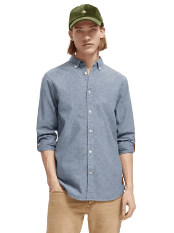 Long-Sleeved Buttoned Shirt with Sleeve-Adjustment Scotch & Soda