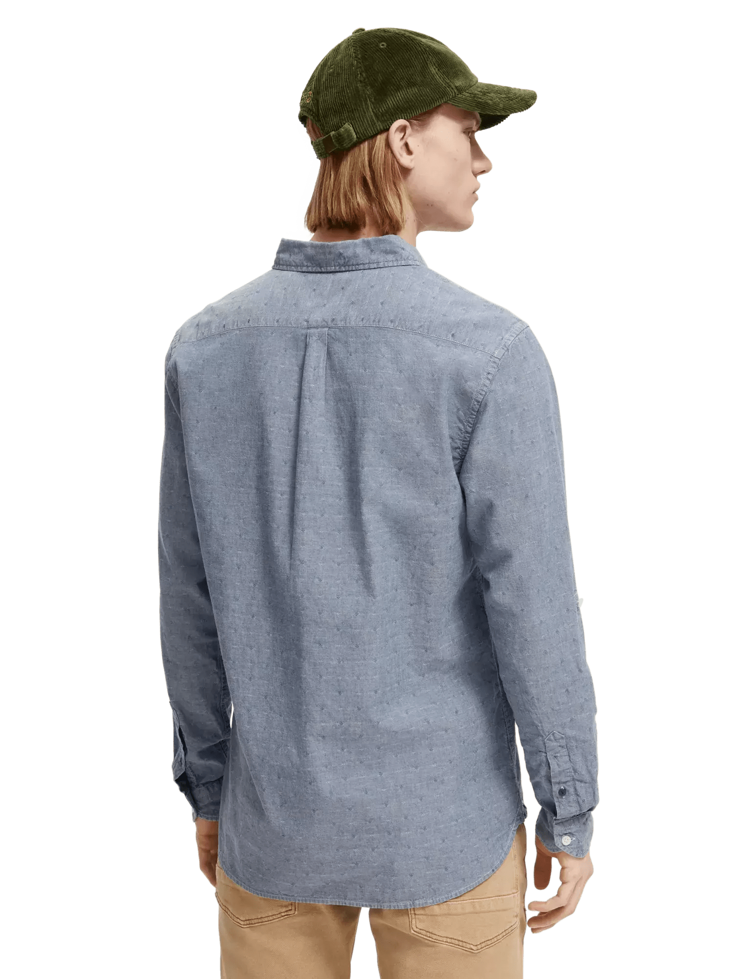 Long-Sleeved Buttoned Shirt with Sleeve-Adjustment  Scotch & Soda   