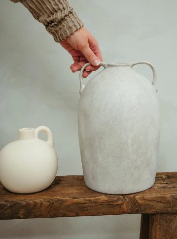 MERAKI STONEWARE URN Vases Indaba trading co