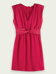 SCOTCH & SODA - Mini robe col V avec ceinture nouée
