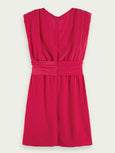 SCOTCH & SODA - Mini robe col V avec ceinture nouée