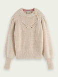SCOTCH & SODA - Pull col rond boutonné aux épaules