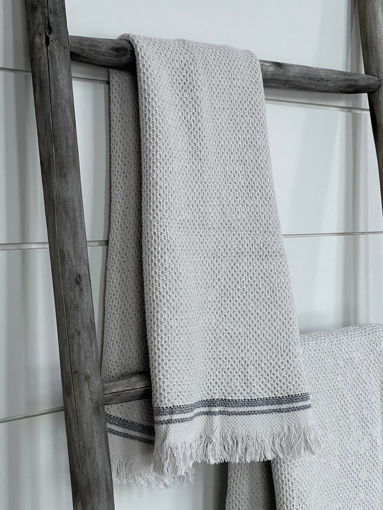 PARGA WAFFLE TURKISH TOWEL - STONE GREY living-homeaccents onesky   