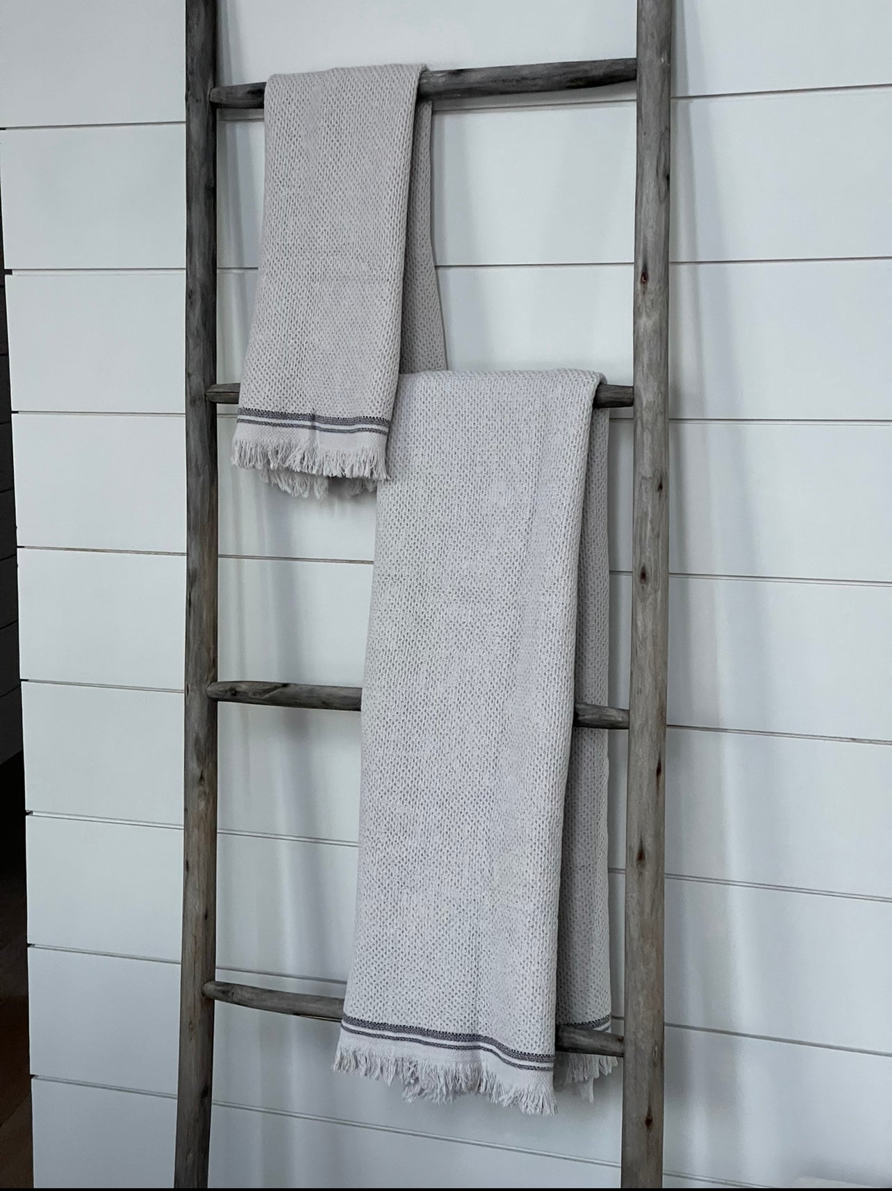 PARGA WAFFLE TURKISH TOWEL - STONE GREY living-homeaccents onesky   