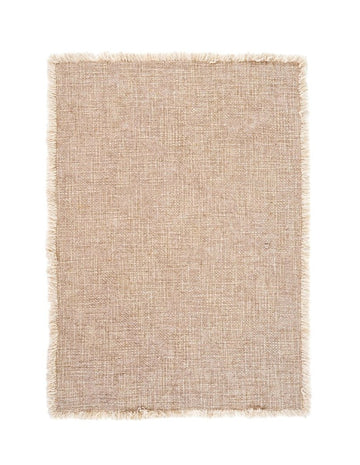 SELENA LINEN PLACEMAT, DUSTY BEIGE SET OF 6 Dining-Kitchenware Indaba trading co