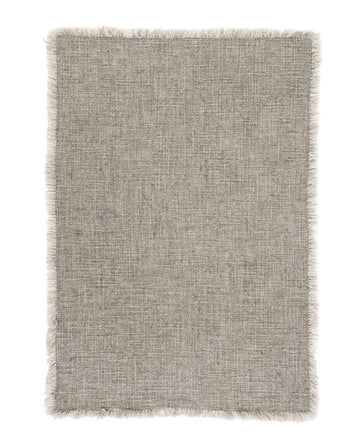 SELENA LINEN PLACEMAT, GREY - SET OF 6 Dining-Kitchenware Indaba trading co